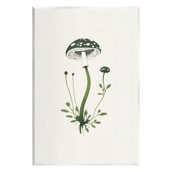 Stupell Industries Minimal Spotted Mushroom Botanical & Floral Painting Unframed Art Print Wall Art, 10 x 15