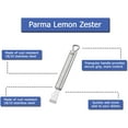 thumbnail image 2 of Küchenprofi Parma 7-Inch Lemon Zester – 18/10 Stainless Steel, Durable & Sharp Citrus Grater, Silver, 2 of 5