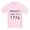 Light Pink, variant on - Resist Like It's 1776 T Shirt - Light T-Shirt Kids XS-XL