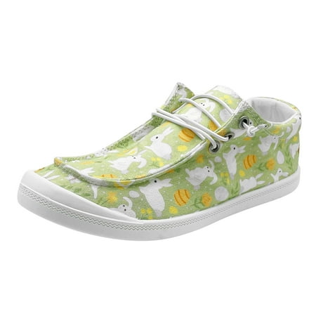 

SEMIMAY Women Shoes Fashion Floral Casual Shoes Flat Soft Soles Wear Casual Shoes