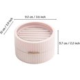 thumbnail image 3 of Small Jewelry Box, Travel Jewelry Box, Jewelry Organizer, Double Layer, Flannel Lining(pink), 3 of 5