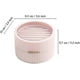thumbnail image 3 of Small Jewelry Box, Travel Jewelry Box, Jewelry Organizer, Double Layer, Flannel Lining(pink), 3 of 5