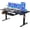 Black3, variant on ErGear Large Electric Standing Desk with Keyboard Tray, 63x28 Inches Adjustable Height Sit Stand Up Desk, Home Office Desk Computer Workstation, Black