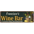 thumbnail image 1 of Francisco's Wine Bar Green Chic Sign Home Kitchen Decor 6x18 206180001350, 1 of 1