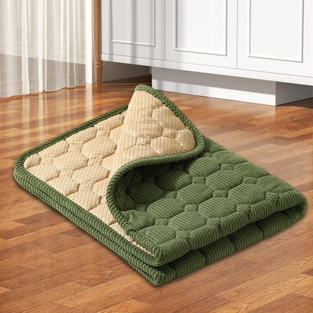 Ckraxd Pet Bed Mat Dog Bed Cushion Cat Sleeping Mat Soft Corduroy Pet Blanket Non Slip Pet Bed Pad Washable Pet Sleeping Pad for Small Medium Pets Indoor Pet Supplies