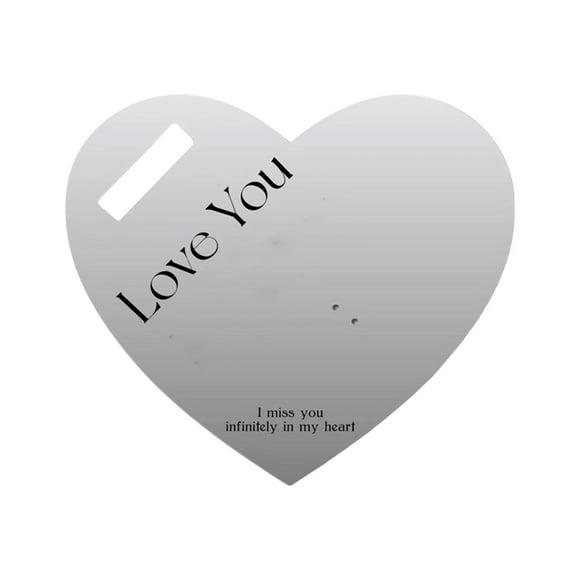 Carte de Vœux Portable en Forme de Cœur Blanche 15.35X13.77 Pouces avec Espace Vierge pour Message Mariage Anniversaire Saint-Valentin Décoration de Fête