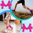 thumbnail image 4 of Lsupdaol 8 Pcs Precut Kinesiology Tape for Ankle Cotton Breathable Elastic Athletic Tape Pain Relief Minimize Ankle Sprain Provides Support and Stability for Ligament and Muscle Marathon Use(Pink), 4 of 11