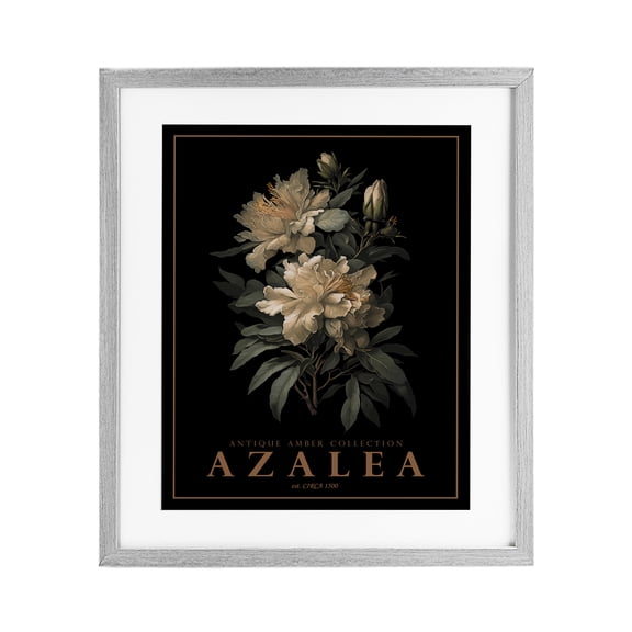 Stupell Industries French Country Antique Azalea Bushel Gray Framed Print Under Glass, 13 x 16, by Christopher Giampietro