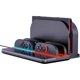 thumbnail image 1 of Estación de carga y almacenamiento para Switch 2 y Joy Con, soporte cargador 4 en 1 con 8 ranuras para tarjetas de juego, diseño plegable y portátil, carga 4 Joy Con simultáneamente con indicador LED, 1 of 7
