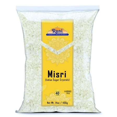 Rani Misri (Indian Sugar Crystals) 14oz (400g) ~ All Natural | Gluten Friendly | No Colors | Vegan | Kosher | Indian Origin