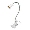 thumbnail image 3 of Desk Clip Clamp Lamp Holder LED E27 Light Socket Adjustable Neck Clip Lamp Holder 110V‑250V US Plug, 3 of 14