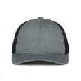 thumbnail image 2 of Outdoor Cap MB2020 Premium Trucker Cap-Heathered Grey/Navy, 2 of 8