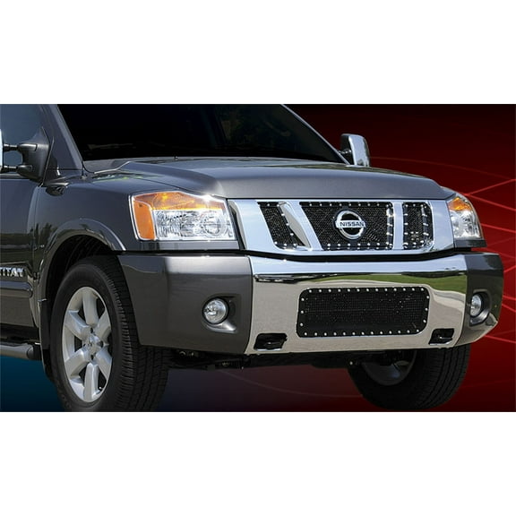 T-Rex Grilles 6717801 X-Metal Series Studded Mesh Grille Fits select: 2004-2007 NISSAN TITAN, 2004-2007 NISSAN ARMADA