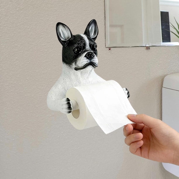 Portarrollos de papel higiénico para perros, dispensador de papel para interiores, soporte para rollos de higiénico para perros, baños, caravanas y