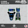 thumbnail image 3 of Kalair GFX Graphics Kit for Kawasaki KX100 UFO RESTYLE (2001-2013) Core Series, 3 of 5