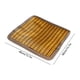 thumbnail image 3 of Cojín de asiento tejido de bambú natural – Almohadilla transpirable y fresca para sofá, silla de comedor, oficina, asiento de coche – Alfombrilla antideslizante con diseño de rejilla para faci, 3 of 6