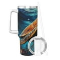 thumbnail image 2 of Bingfone Colorful Flower Sea Turtle for 40 Oz Stainless Steel Travel Mug Double Wall Water Coffee Cup for Home,Office, Outdoor Works Great for Ice Drinks and Hot Beverage, 2 of 8