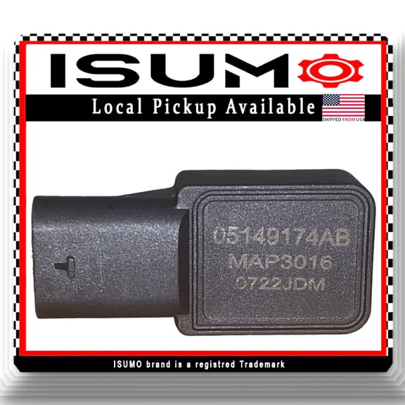 Manifold Absolute Pressure Map Sensor Fits Chrysler Dodge Jeep Ram VW 2011-2021
