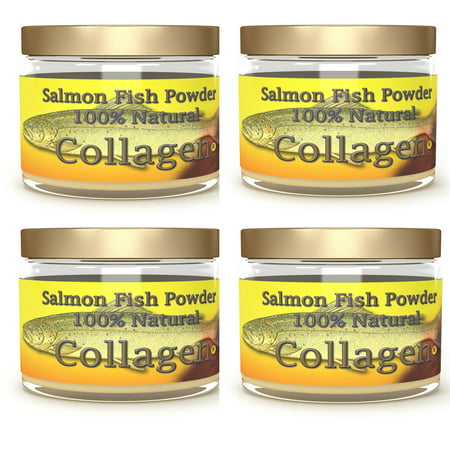 SALCOLL COLLAGEN Marine Collagen - Salmon Collagen for Joint Pain, Rheumatoid Arthritis, Osteoporosis - Aids Tissue, Cartilage & Bone Regeneration to Improve Energy, Mobility & Vitality - 4 x (Best Natural Medicine For Osteoporosis)