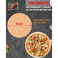 thumbnail image 2 of 200 Pcs Parchment Paper Baking Sheets Round 8 Inch,Round Cake Pan Parchment Liners,Baking Parchment Non-Stick Baking Parchment Paper Circles,Baking Air Fryer Steaming Bread Cup Cake(Brown-8"), 2 of 7