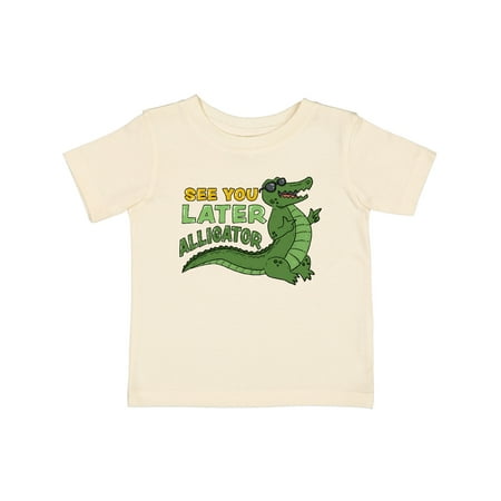 

Inktastic See You Later Alligator with Black Sunglasses Gift Baby Boy or Baby Girl T-Shirt