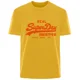 thumbnail image 4 of Camiseta de verano retro con letras simples para hombre, 100 % algodón, cómoda, transpirable, informal, a la moda, ropa de calle para exteriores para hombre, 4 of 5
