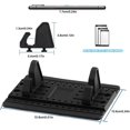 thumbnail image 4 of RV Soporte para teléfono celular para automóvil con cepillo para ventilación de aire, soporte universal para teléfono móvil para automóvil de silicona Antideslizante para vehículo, alfombrilla para montaje de GPS para teléfono móvil Rojo Verde, 4 of 5