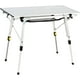 thumbnail image 1 of PORTAL Mesa de camping portátil plegable para exteriores con altura ajustable, mesa enrollable de aluminio, capa superior de malla, color plateado, 1 of 5