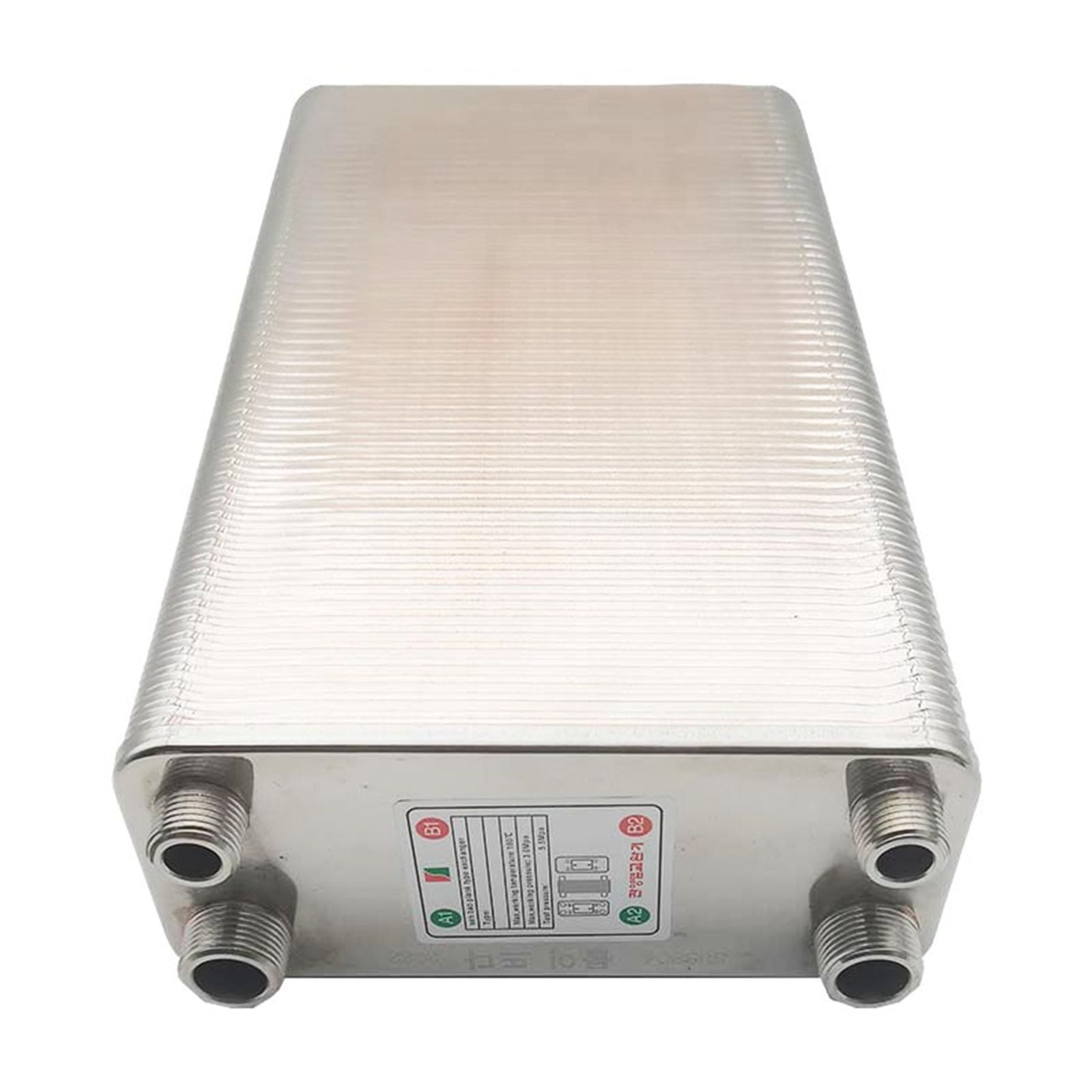 Brazed Plate Heat Exchanger 120 Plates Water Heater Stainless Steel Small Size High Efficiency Heat Exchanger Recirculating Chiller