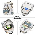 thumbnail image 5 of FORMRS Mini Backpack Purse for Women Travel Daypack Casual Shoulder Bag, Blue Cute Cat, 5 of 7
