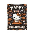 thumbnail image 2 of Cute Hello Kitty Halloween Blanket Cool Pirate Theme Cozy Lightweight AC Throw for Sleeping Couch Bed & Lounge 60x80 H-4, 2 of 5