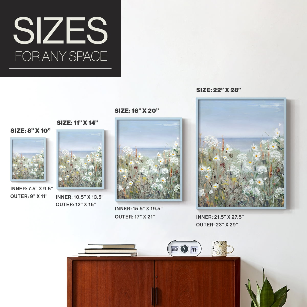 Wild Sea Breeze II Framed Print - Solid Wood in Single Picture Frame Solid Wood 2 Framed Print