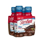 SlimFast Original Ready to Drink Meal Replacement Shakes, Rich Chocolate Royale, 11 fl. oz., 4 Pack