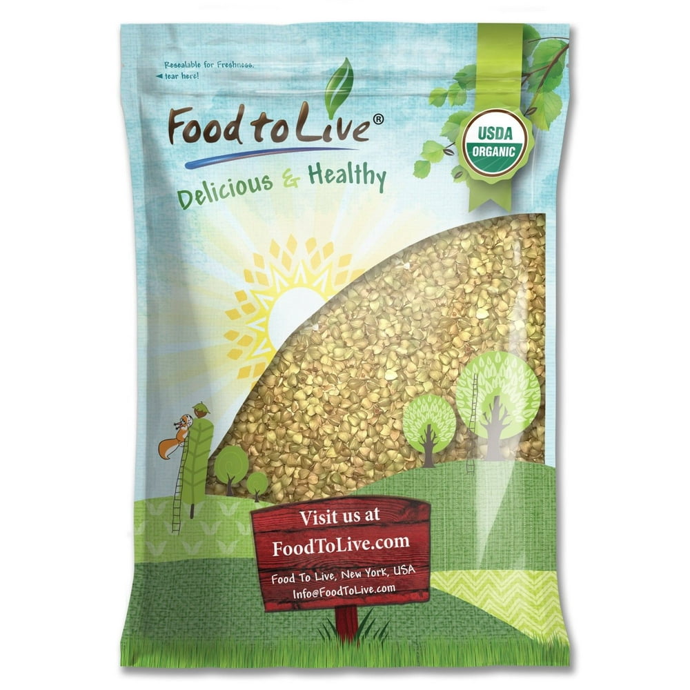 Organic Buckwheat Groats, 8 Pounds Hulled, NonGMO, Kosher, Raw