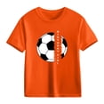 thumbnail image 3 of Ruyang Kids Girls Boys Athletic T Shirts Cute Soccer Print Round Neck Casual Short Sleeve Summer Lightweight Outdoor Sports Tee Tops, 3 of 3
