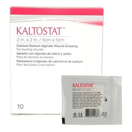 Kaltostat Calcium Alginate Dressing  2 x 2 Inch  ConvaTec 168210  1 Count