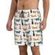 thumbnail image 2 of Fotbe Dogs Pug Trajes de Baño Estampados para Hombre, Shorts de Verano de Secado Rápido, Ropa de Playa, Bañadores-Large, 2 of 6