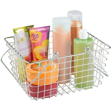 Interdesign Chrome Basket - InterDesign Century Works Wire Storage Organizer Basket with Handles, 9