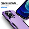 thumbnail image 3 of SaniMore for iPhone 14 Pro Max 6.7" Case, Rugged PC Back & TPU Bumpers with Wireless Charging Heavy Duty Full Body Protective Case for iPhone 14 Pro Max Women Men, Purple, 3 of 8