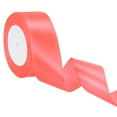 thumbnail image 1 of Cinta de satén roja de 24 yardas de Uxcell, poliéster para envoltura de regalos y decoración de bodas, naranja roja, 1 of 6