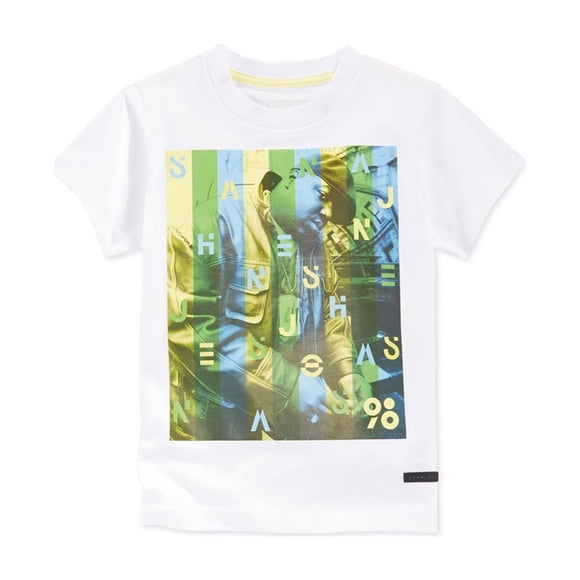 Sean John Boys Notorious BIG Camiseta gráfica, Blanco, 4