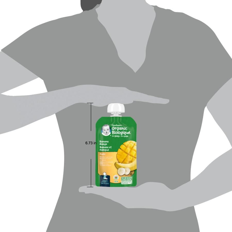 GERBER Organic Purée, Banana Mango, Baby Food