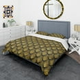 thumbnail image 3 of Designart 'Art Deco Seal pattern' Mid-Century Modern Duvet Cover Set, 3 of 4