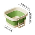 thumbnail image 3 of Portable Folding Foot Bath Massage Bucket with Exfoliating Blocks | Over Calf Soaking Basin for Home Travel | Foot Wash Tub, 3 of 5