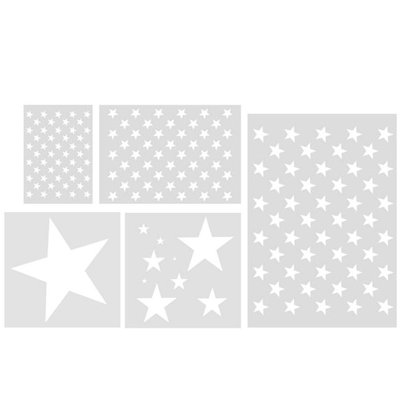 MLINS  5 Pcs Stencils for Painting Star Crafts Pentagram Template