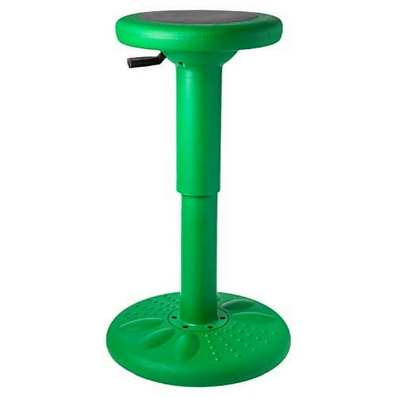 Active Chairs Adjustable Wobble Stool for Kids, Flexible Seating Improves Focus and Helps ADD/ADHD, 16.65-23.75-Inch Chair, Ages 13-18, Green