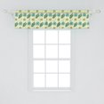 thumbnail image 2 of Philodendron Window Valance, Exotic Pattern with Banana Fruits and Tropical Leaves, Curtain Valance for Kitchen Bedroom Decor with Rod Pocket, 54" X 12", Pastel Green Multicolor, by Ambesonne, 2 of 3