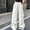 White, variant on ITSAME Teen Girls Wide Leg Cargo Pants Elastic Waist Multi-Pocket Loose Fit Casual Fashion Full Length Pants White Size 10