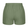 thumbnail image 4 of Chiccall Plus Size Shorts for Women Casual Cotton Linen Drawstring High Waisted Comfy Bermuda Shorts Beach Vacation Wide Leg Shorts with Pockets, 4 of 7