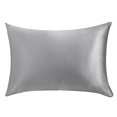thumbnail image 1 of Funda de almohada de diseño simple Home Dorm Apartment Hotel Funda de almohada Funda de almohada de cama de color sólido, Gris plateado Eigraketly HA000545-03B, 1 of 7